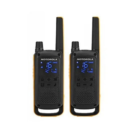 Walkie-talkie Motorola T82 Extreme (2 Pcs) Sort Gul nödstrøm.dk